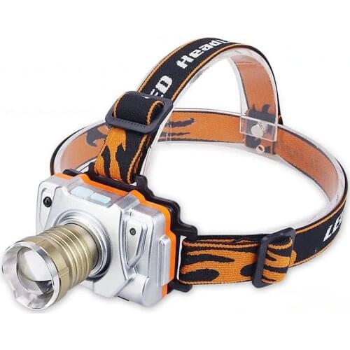 Waterproof Zoom Headlamp Strong Light Rechargeable LED Super Bright Long-Shot Head-Mounted Lithium Battery Night Fishing Lamp