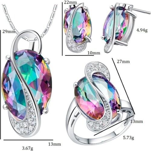 Wholesale Jewelry Gift Women Color,please Leave Message Jewelry Set Necklace Sets Women Rings Wedding Earrings