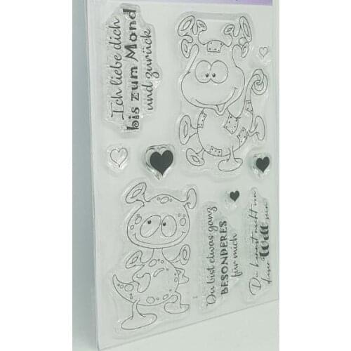 German Words Transparent Clear Stamps for DIY Scrapbooking/Card Making/Kids Christmas Fun Decoration Supplies ST0660