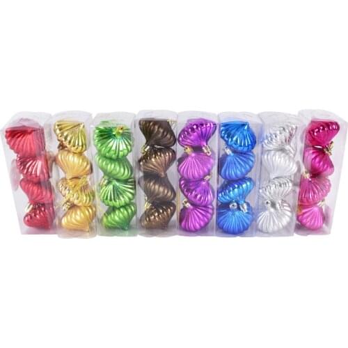 Christmas ornaments color onion modeling Christmas tree decoration hanging shop window scene Decoration pendant