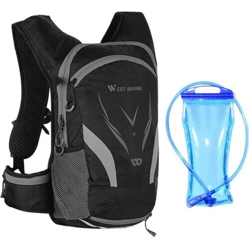 Outdoor Cycling Backpack With 2L Water Bag 16l Storage Space Water Protective Bag Reflective Warning Bag For Cycling Traveling