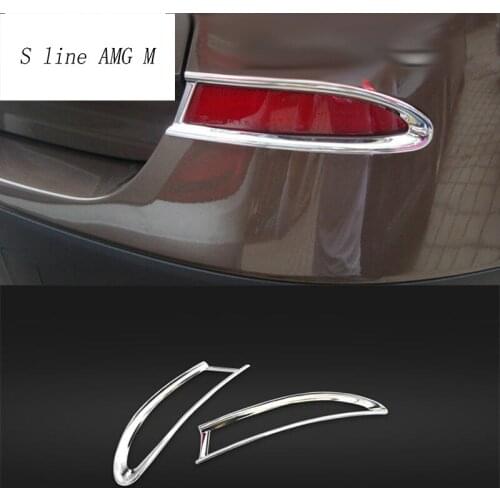 Car styling Rear fog lamps cover grille slats car fog lights cover decoration strips for BMW X3 F25 2011-2013 auto Accessories