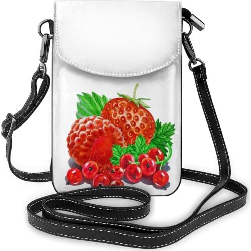 Strawberry Shoulder Bag Fashion Vintage Women Bags Leather Work Female Purse