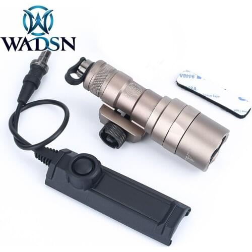 WADSN Airsoft Surefir M300 M300A Mini Rifle Flashlight 280Lumens LED Tatical Hunting Weapon Light with Dual Function Tape Swtich