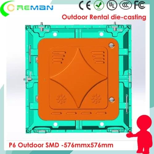 Nation star outdoor high brightness outdoor rental led display screen p6 / 576x576 cabinet p6 outdoor rental panel p4 p5 p6
