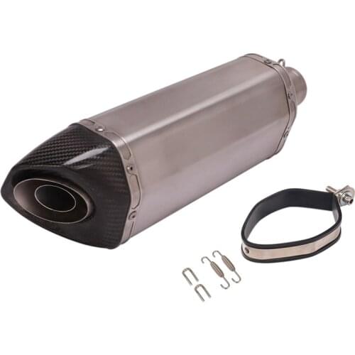 61MM Titanium Alloy Exhaust Muffler Pipe Motorcycle 470MM Escape with DB Killer Universal for Street Bike Scooter Exhaust Tips