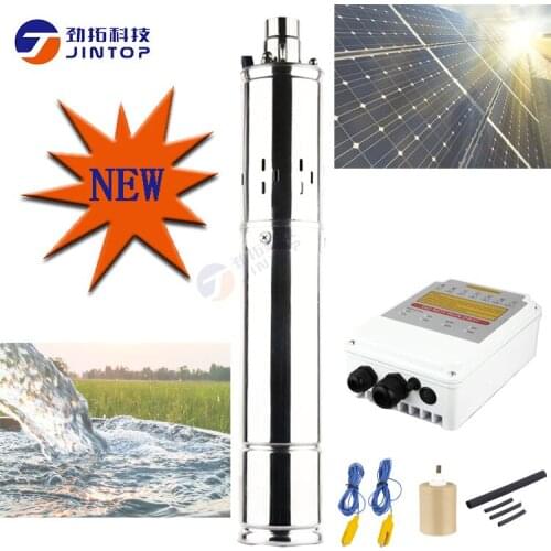 2019 New (MODEL 3JTS2.1/100-D48/500) JINTOP SOLAR DC SCREW PUMP 48V 3inch High Efficiency Wholesale portable solar water pump