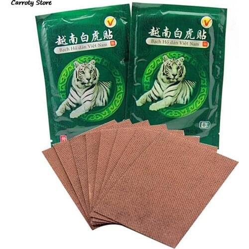 40pcs/5pack Vietnam White Tiger Balm Patch Meridians Plaster Lumbar Pain Relief Back/Neck Muscular Pain relieving Health Care