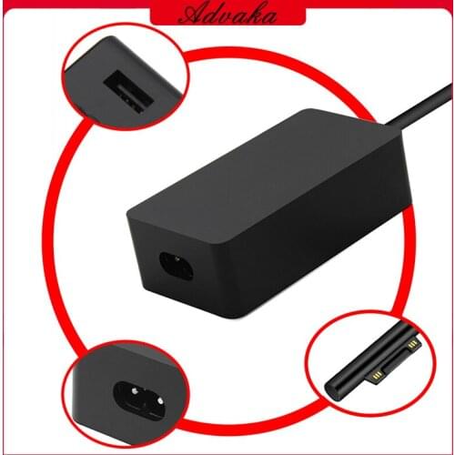 Advaka 12V 2.58A 36W AC Adapter Power Supply Charger For Microsoft Surface Pro 3 / 4 / 5 I5 I7 Tablet Cargador