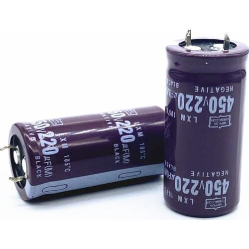 1pcs/lot 450V 220UF 450V220UF aluminum electrolytic capacitor size 25*40mm ECK2 20