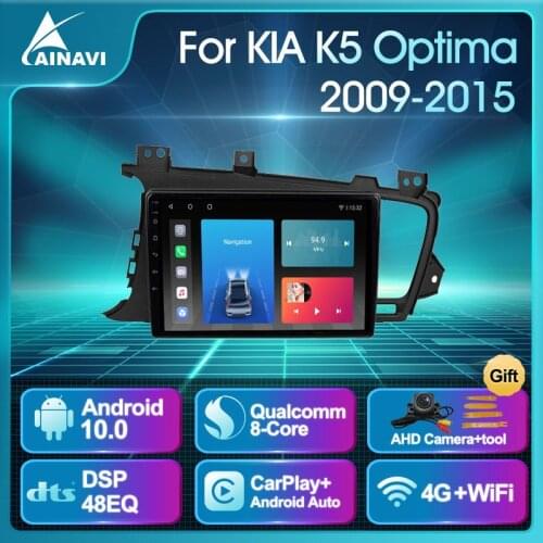 Car Radio Android 10.0 QLED For KIA K5 Optima 2009-2015 Stereo Multimedia Video Player Navigation Carplay All in one No 2din DVD