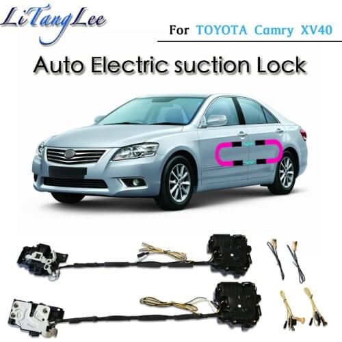 For TOYOTA Camry Altis XV40 Car Soft Close Door Latch Pass Lock Actuator Auto Electric Absorption Suction Silence Closer