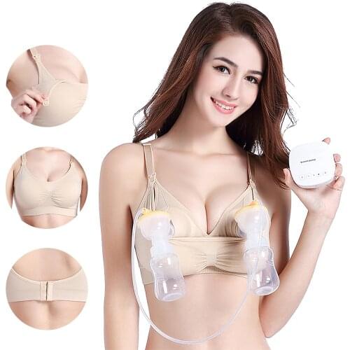 Women Nursing Bras Hands-Free Maternity Breast Pump Bras New Breastfeeding Nursing Bra Pumping Bra Hot Solid Womens Bras