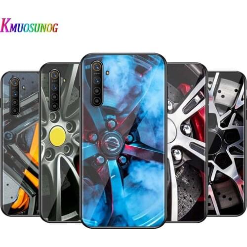 For OPPO A5 A9 2020 F7 Phone Cover Shell Sports car Wheels rims vehicle for OPPO Reno 2 Z 2Z 2F 3 4 Pro Bright Black Phone Case