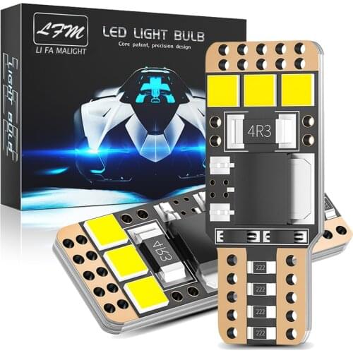 2x New style 4w Back Light Wedge Parking Trunk Reading Dome Lamp Canbus Super Bright T10 W5W Led Replacement Bulbs White