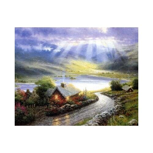 MaHuaf-X339 Framed New arrival decoration picture unique gift Digital Oil Painting On Canvas painting by numbers Glowing trod