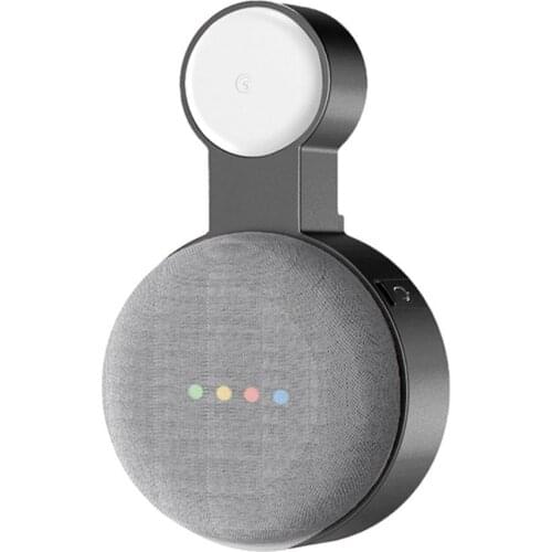 Socket Wall Mount Bracket Stand Hanger Holder for Google Nest Mini Smart Speaker