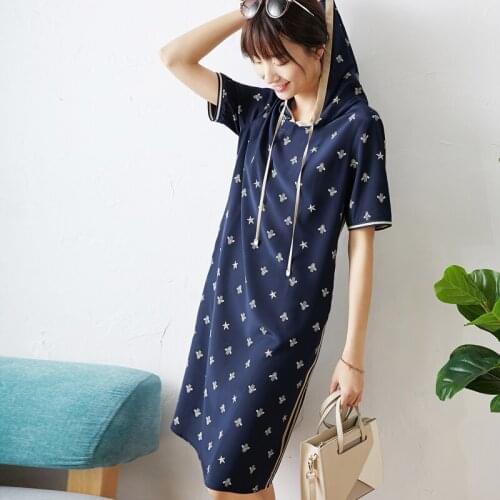 Hooded New silk Bees silk 16 meters thick crepe DE chine silk dress shop stores to synchronization