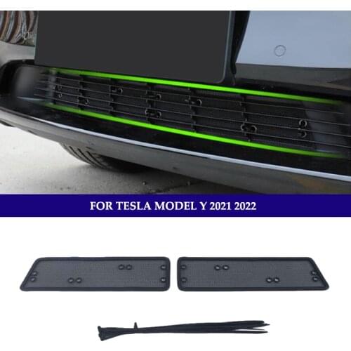 Front Trunk Insert Net Insect Screening Mesh Cover Trim Fit for Tesla Model Y 2021 Protection Kit