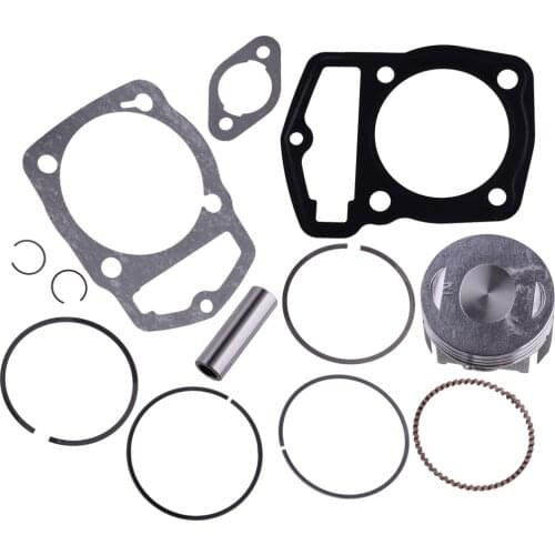 1 Set Silver Metal 65.5mm x 43mm Piston Rings Gaskets Kits Fit for Honda XL200R XR200R XR200 1983 13011-KT0-305