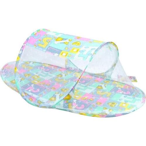 Summer Baby Infants Insect Netting Portable Baby Bed Crib Folding Mosquito Net Infant Cushion Mattress