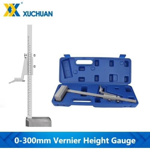 0-300mm Height Vernier Calipers Stainless Steel Vernier Height Gauge with Stand Measure Ruler Tools