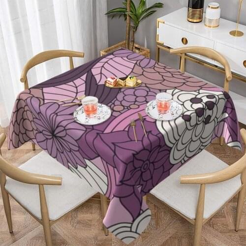 Floral Tablecloth Wholesale Kawaii Table Cover Buffet Custom Protector Polyester Table Cloth