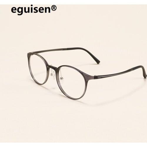 Width-138 Ultra-light tungsten carbon steel tube nose pads myopic glasses women brand men round retro optical eyeglass frame