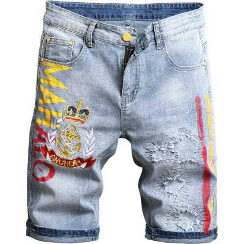 Мужские короткие джинсы Xilaimenz China At AliExpress