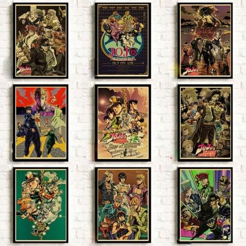 Japanese Anime Wall Art Canvas Painting JoJo Bizarre Adventure Home Room Decoration Wall Pictures Nordic One Piece Poster Prints