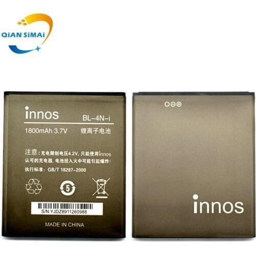 5PCS New 1800mAh BL-4N-i Li-ion battery for DNS S4503 S4503Q S4503 Q innos Small Dragonfly i6c i6 Batterij Bateria