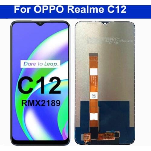6.5" for OPPO Realme C12 RMX2189 LCD Display Touch Panel Screen Sensor Assembly for Oppo Realme C12 LCD Display Replacement