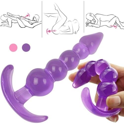 Anal Sex Toys Jelly Anal Plug Butt Plug G-spot Prostate Massager Silicone Adult Erotic Sex Toys For Women Men Gay Sex Products