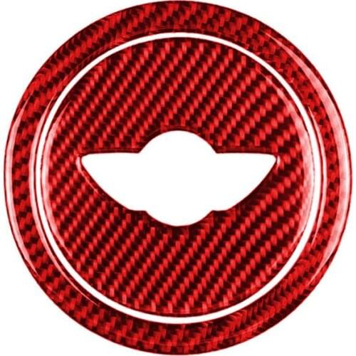 Car Steering Wheel Center Dedicated Car Sticker For Mini Cooper R55 R56 R60 R61 F55 F56 F60 Carbon Fiber Interior Steering Wheel