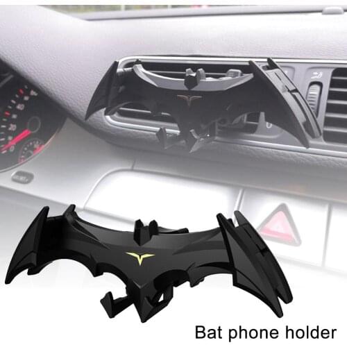 Car Phone GPS Mount Universal Gravity Super Hero Bat Man Cartoon Phone Holder Stand Outlet Clip Stick Holder