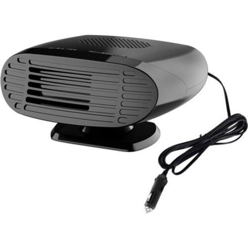 Car Heater 2-in-1 Electric Heater 12V/24V Auto Windshield Defogger Cooling 360-degree Adjustment Portable Windshield Window Heat