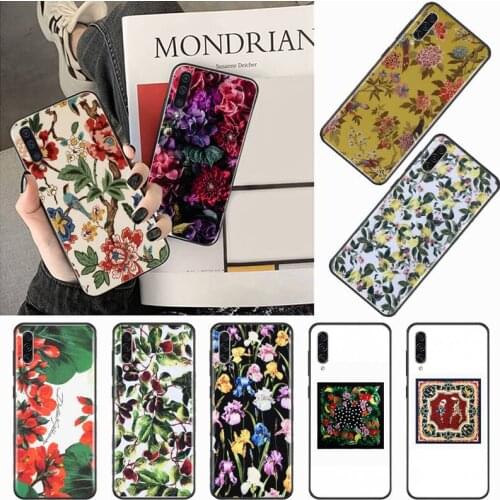 Retro Flowers and Plants Phone Case For Samsung galaxy S 7 8 9 10 20 edge A 6 10 20 30 50 51 70 note 10 plus