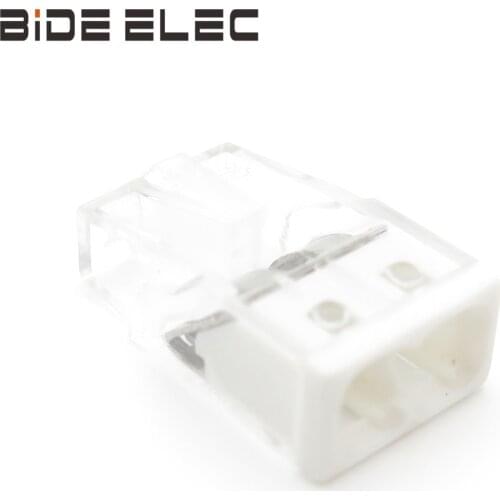 CPW252 10Pcs 2P Mini Fast Push-in Conductor Installation Terminal Bolcks And Connector Splicing Connector For Junction Boxes