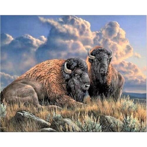 Goat diamond painting full drill sheep landscape mosaic art picture embroidery cross stitch rhinestone picture puzzle wall decor