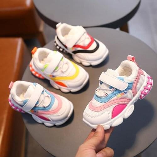 Spring Autumn Kids Shoes Baby Boys Girls Childrens Casual Sneakers Breathable Soft Anti-Slip Running Sports Shoes Size 21-30