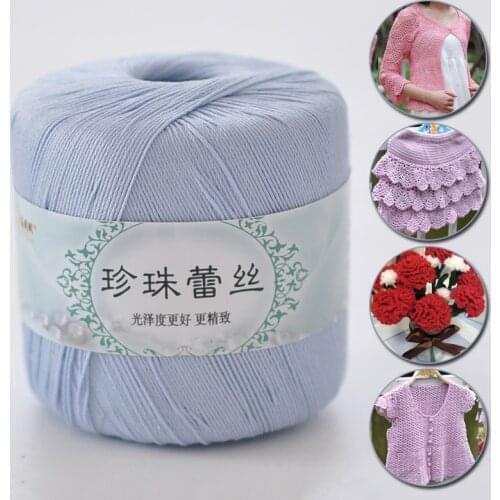 40g Lace Pearl Gloss Shuttle Series Crochet Classic Cotton Soft Rival Line Knitting Tape Yarn Thread Width 1mm