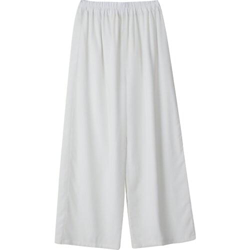 Men Tai Chi Yoga Meditation Pant Quickly Dry Loose Wide Leg Sweatpants Running Jogger Fitenss Gym Workout Casual Pant Trousers