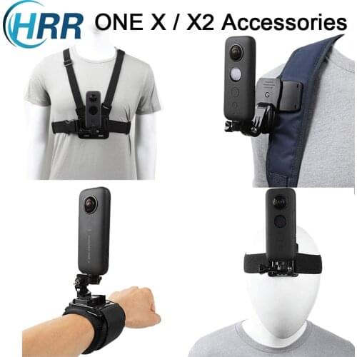 Accessories Kit for Insta360 One X2/X/One R/GoPro Hero,Quick Release Head Mount+Backpack Clip+Chest Strap+Wristband Body Holder