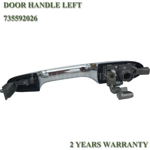 Outdoor Handle Left Side New Car Outer Door Exerior Handle Fits For Fiat 500 Chrome 735592026 735485872