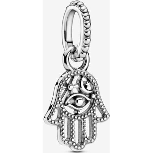 New Genuine 925 Sterling Silver Guardian Hand Charm Fit Original 3mm Bracelet&Bangle For Women Birthday Fashion Jewelry Gift