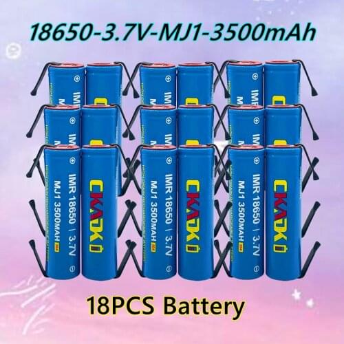 Original 2021 NEW for LG MJ1 18650 battery INR18650MJ1 50A discharge li-iony battery cell 3500mAh 18650 batteries+DIY nickel