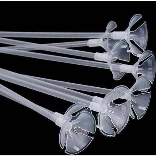Plastic Balloon Holder Latex Balloon Sticks Clear PVC Balloons Sticks Decor Birthday Accessories Party Stander Wedding Rods K1L8
