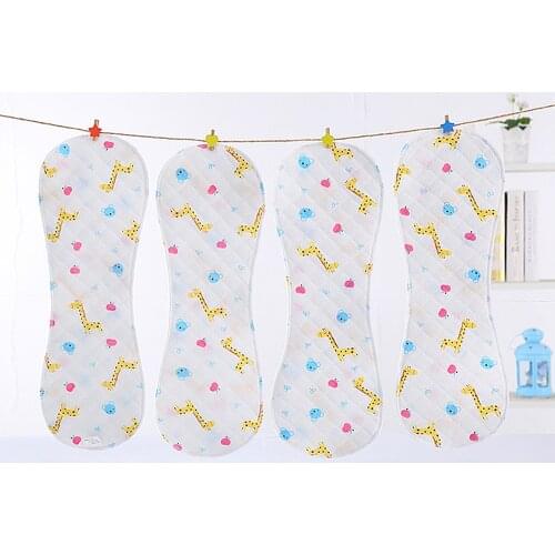 1pc Baby Diaper Reusable Diaper Washable Breathable Absorbent Cotton Thickening 3-layer Cloth Diapers for Children 45*16cm