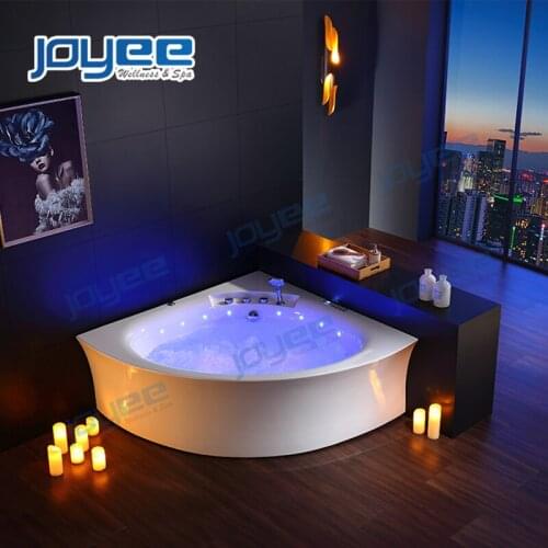 JOYEE factory direct selling NEW 2 person whirlpool air bubble massage bathtub indoor jacuzzi function hydro massage bath tub
