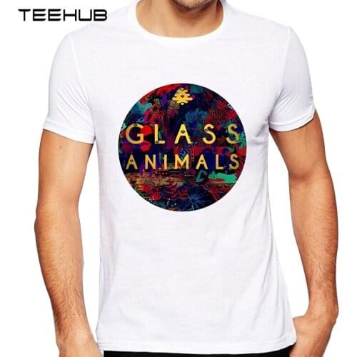 TEEHUB Mens New Fashion Glass Animals Tri-blend Design Short Sleeve T-Shirt Cool Printed Tops Hipster Tee Shirts